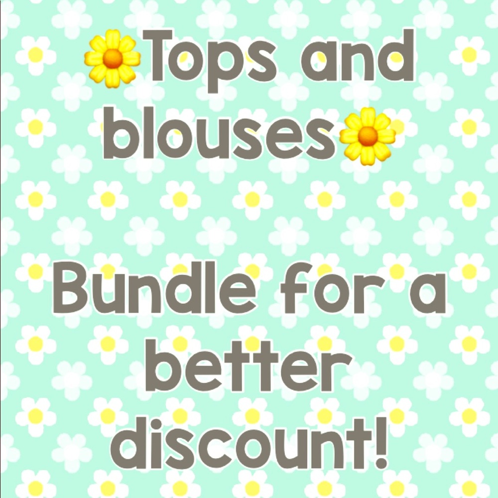 Tops and blouses here!